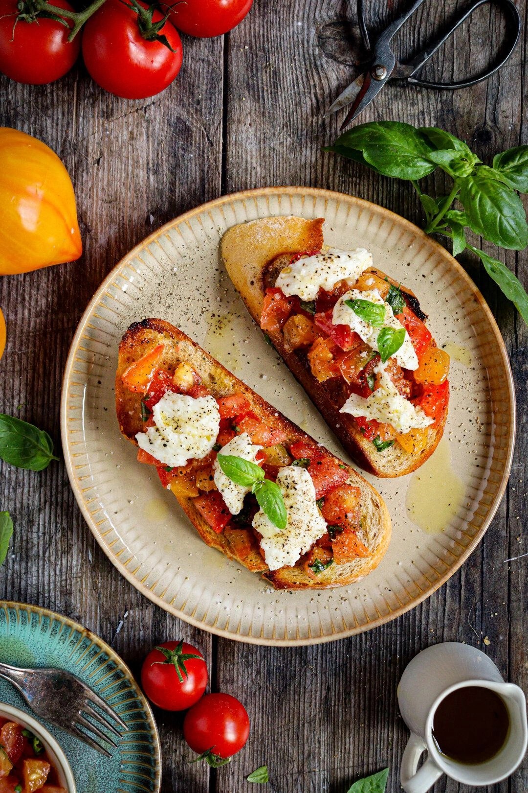 Luxusní rajčatová bruschetta